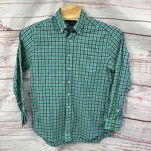 Vineyard Vines Shirt Mens Medium Slim Fit Tucker Plaid Button Down Long‎ Sleeve